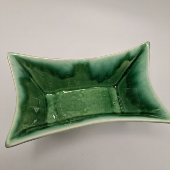 Marietta Modern Green Drip Glaze Planter Cactus Indoor Mid Century Modern Decor - Picture 5 of 14